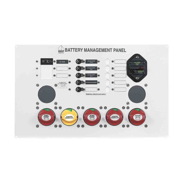 BEP Battery Management Panel - Type Two Twin Engine Three Battery Banks