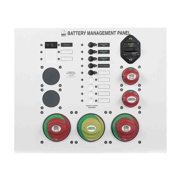 BEP Battery Management Panel - Type Three Twin Engine Three Battery Banks