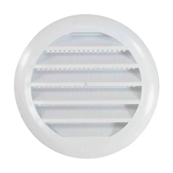 Louvre Vent - Plastic Round with Screen