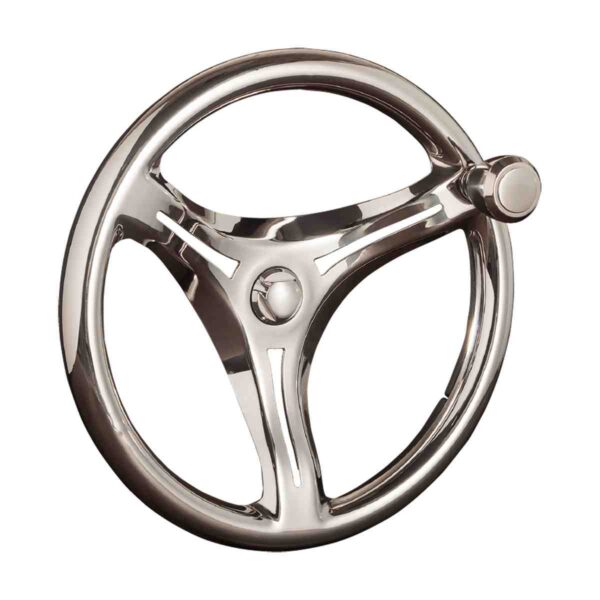 Gussi® Italia Steering Wheel - Rocolo Three Spoke Stainless Steel