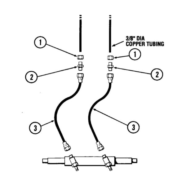 Dometic SeaStar Solutions® Hose Kit For SeaStar Cylinders - 3/8"