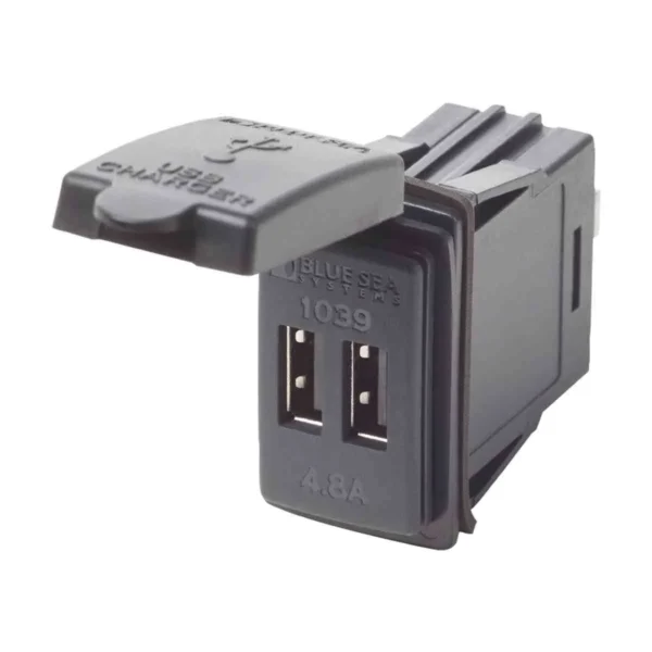 Blue Sea Systems Dual USB Chargers  - Fast Charge 4.8A