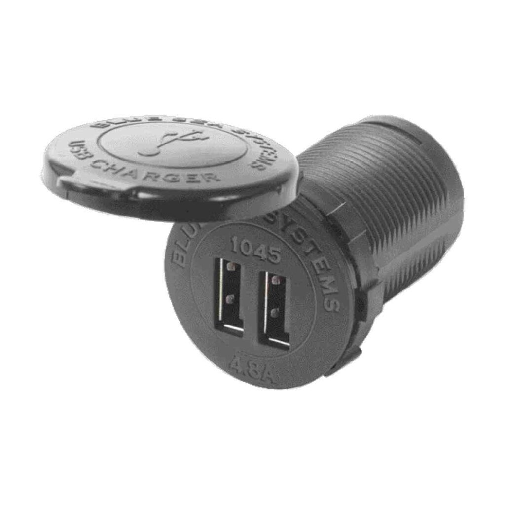 Blue Sea Systems Dual USB Chargers  - Fast Charge 4.8A