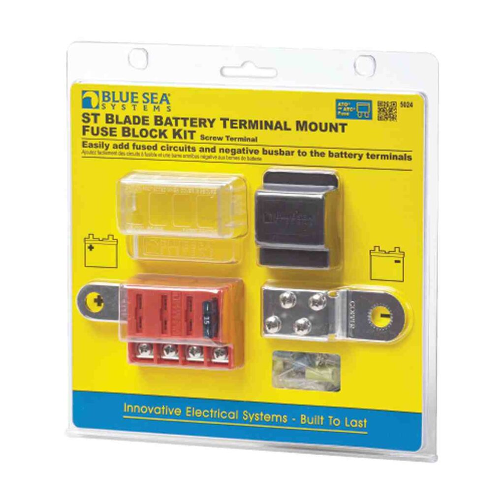 ST Blade Battery Terminal Mount Fuse Block Kit