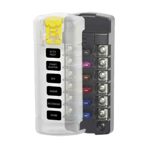 Blue Sea Systems Independent Source Fuse Block - 6 Circuits