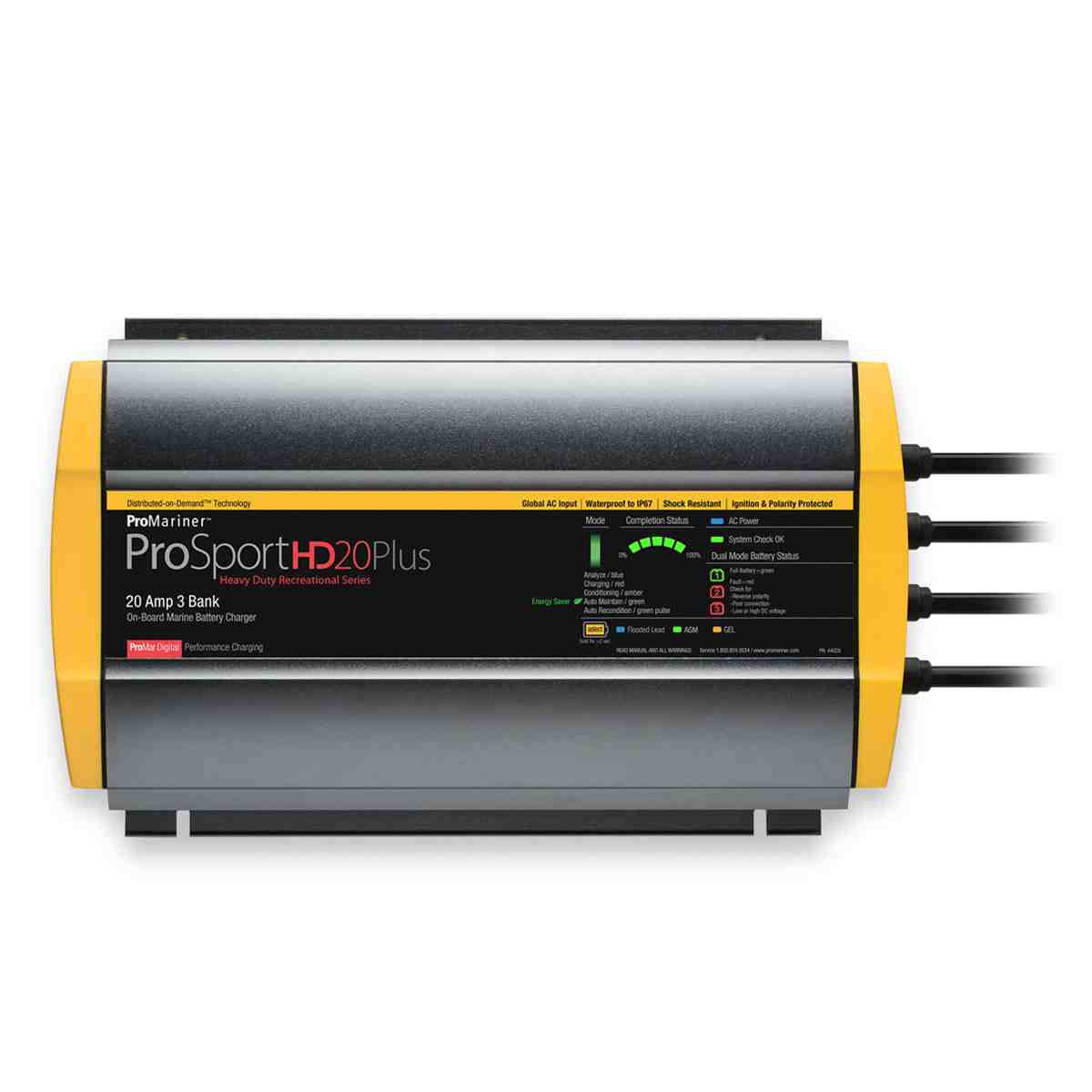 ProMariner On-Board Waterproof Battery Charger - ProSportHD Series