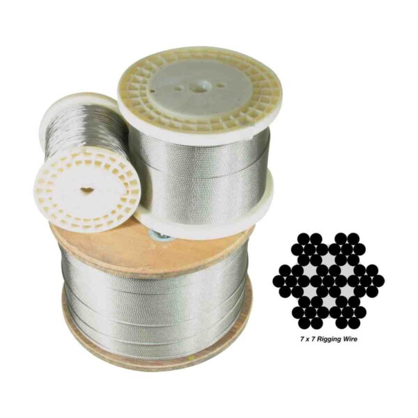 7 x 7 Wire Rope - 316 Grade Stainless Steel