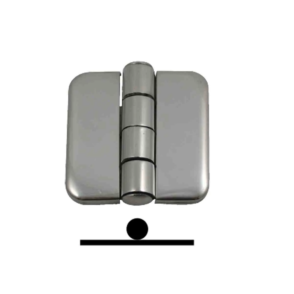 Marine Town® Covered Hinges - Stainless Steel