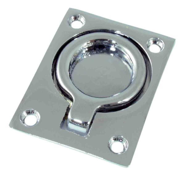 Marine Town® Rectangular Lift Rings - Chrome Brass