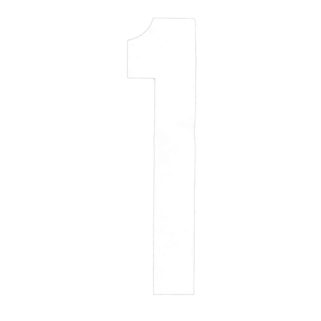 BLA Boat Rego Letters & Numbers -  200mm White