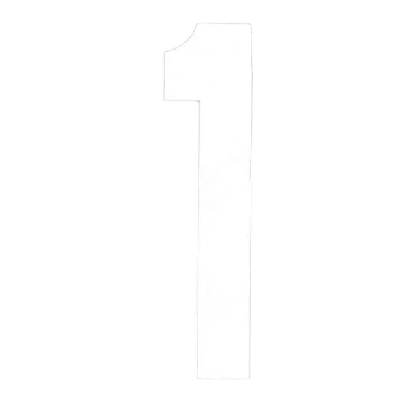 BLA Boat Rego Letters & Numbers -  200mm White