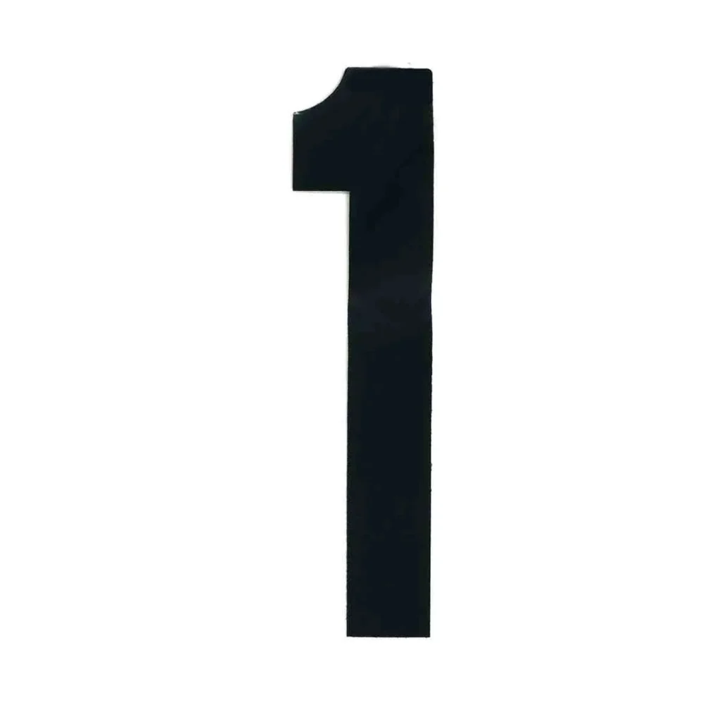 BLA Boat Rego Letters & Numbers -  163mm Black