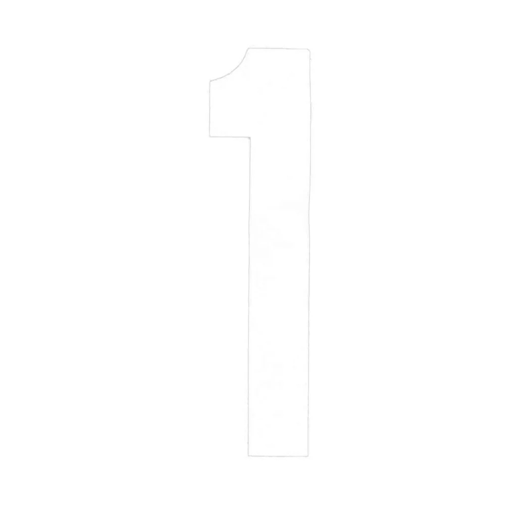 BLA Boat Rego Letters & Numbers -  163mm White