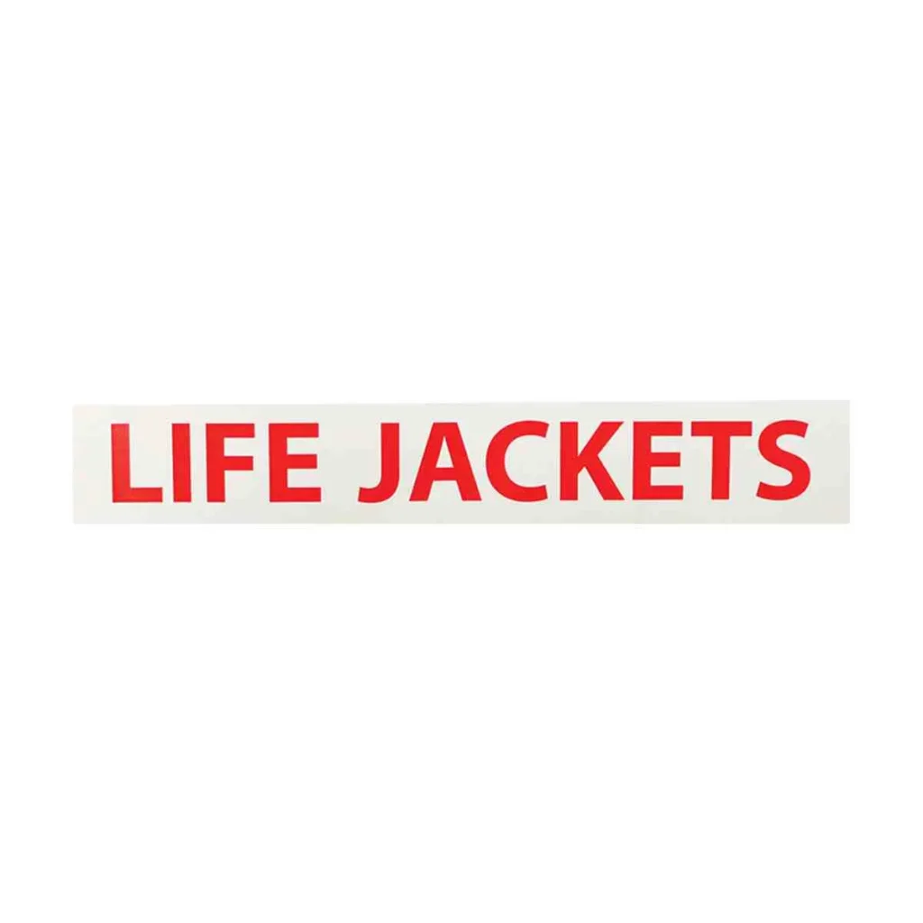 Life Jacket Boat Stickers
