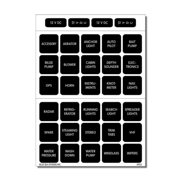 Blue Sea Systems Square Format Labels