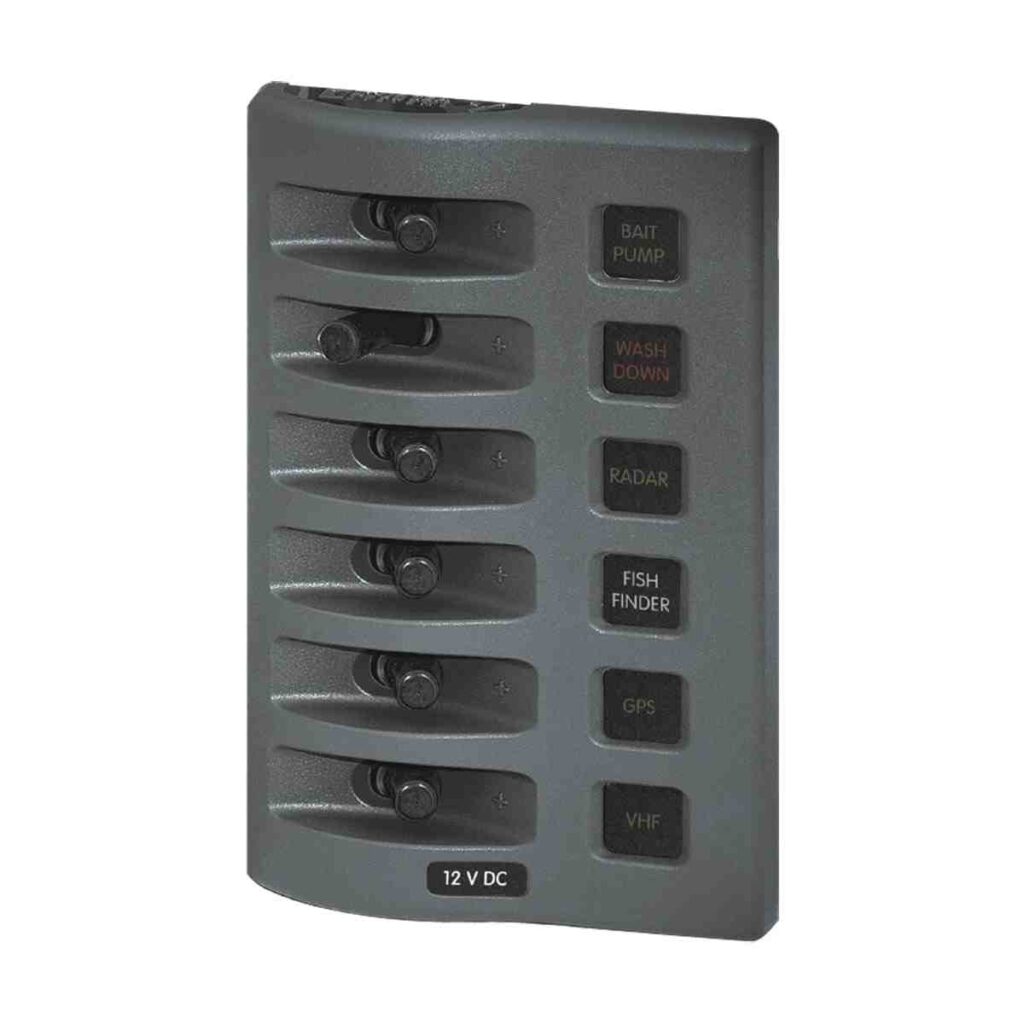 Blue Sea Systems WeatherDeck Switch Panel - No Fuses