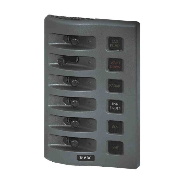 Blue Sea Systems WeatherDeck Switch Panel - No Fuses