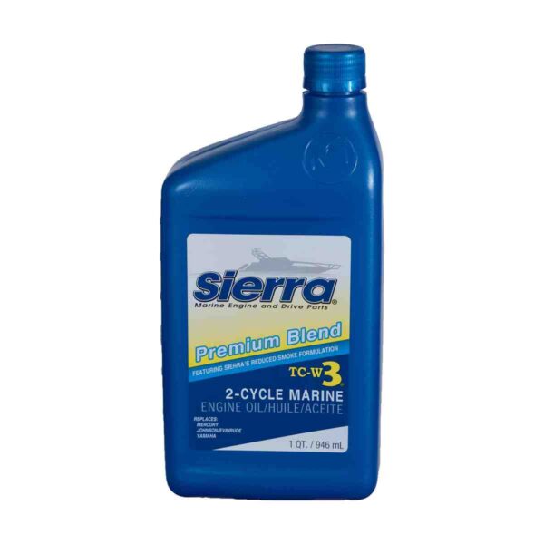 Sierra Marine Outboard 2-Stroke Engine Oil  - Premium "Blue" TC-W3
