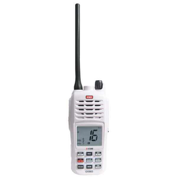 GME GX865 Handheld VHF Marine Radio – 5W, IPX8